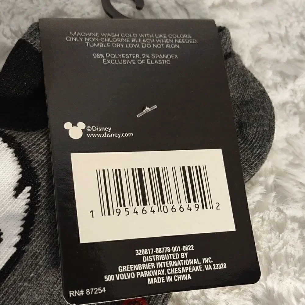 Disney Mickey Mouse Women's No Shows Socks